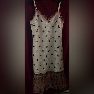 Michael Kors Pink and Black Floral Dress